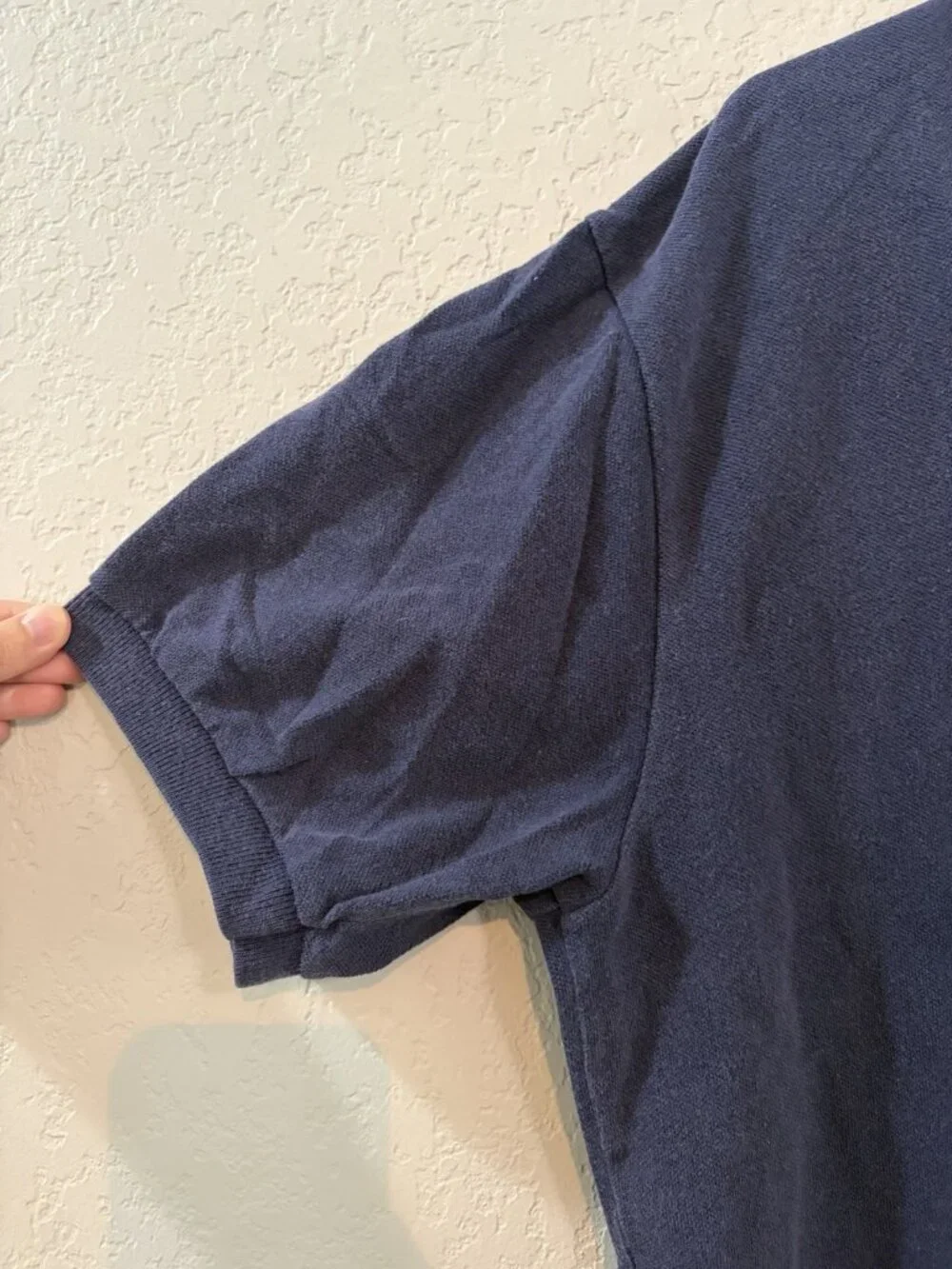 Vintage Polo By Ralph Lauren Navy Polo Sz L 100% Cotton